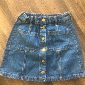 Divided Denim Skirt